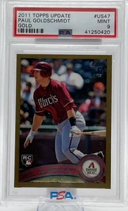 2011 Topps Update Paul Goldschmidt RC Gold SP PSA 9 #/2011 Diamondbacks #US47 - Bild 1 von 3