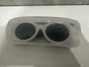 White Round Glasses Sun Glasses Kurt Cobain - Picture 1 of 1