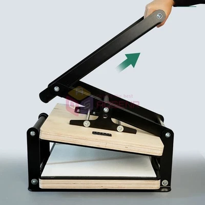 Máquina de grabado de prensa plana manual máquina de prensa de grabado máquina de impresión de bloques de madera Foto 1 de 4
