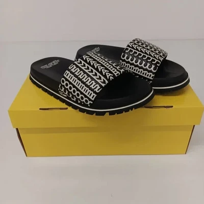 Marc Jacobs Women's "The Monogram Slide" in Black - EU39/US9 - Image 1 of 4
