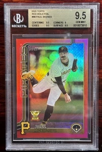 PAUL SKENES 2025 TOPPS #98 RED HOLO FOIL #/5 ALL-STAR ROOKIE CUP PIRATES BGS 9.5 - Bild 1 von 3