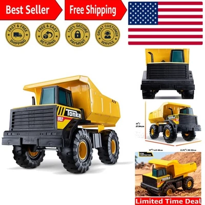 Tonka Steel Classics Mighty Dump Truck - Made with Steel & Sturdy Plastic, Yello - Image 1 of 4
