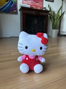 Hello Kitty 2011 Plush 8” Red And Pink - Picture 1 of 7