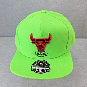 Mitchell & Ness NBA Chicago Bulls Dynasty Fitted Hat Windy City Green Size 8 - Picture 1 of 9