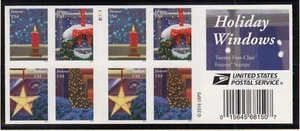 2016 Holiday Windows Sc 5148b booklet pane of 20 plate number B1111 - Picture 1 of 1