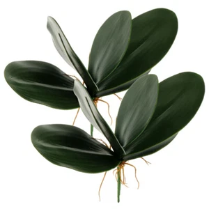 2 PIEZAS Plantas Artificiales Orquídea Flores Falsas Blanco Simulación Hojas Decoración del Hogar - Imagen 1 de 12