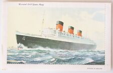 VINTAGE CUNARD LINE RMS QUEEN MARY PASSENGER LETTER CARD POSTCARD - UNUSED