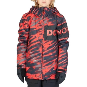 DC Propaganda Snowboard Jacket, Boys Youth Medium (12) Angled Tie Dye Racing Red - Picture 1 of 4