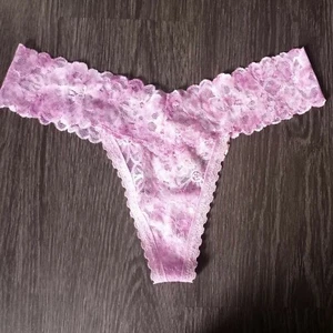 NeW Vs lace thong Panty Size medium lavender tye dye - Picture 1 of 2