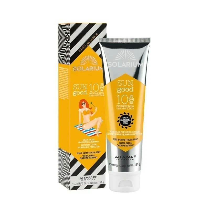 SOLARIUM Sun Good Visage & Corps Crème Protecteur SPF.10 Éclairant 150ml - Photo 1/1