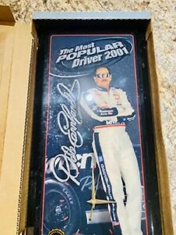 DALE EARNHARDT JEBCO CLOCK 2001 MOST POPULAR DRIVER 11" X 23" LIMITED EDITION Cover