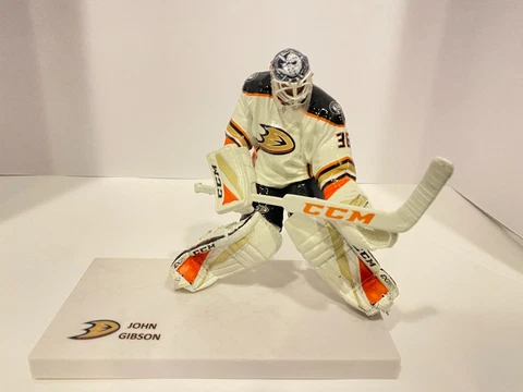 ANAHEIM DUCKS 3 PACK NHL GOALIE JOHN GIBSON(2) /  JEAN S GIGUERE ACTION FIGURES Cover
