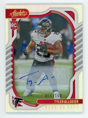 2022 Panini Absolute Tyler Allgeier Spectrum Rookie Auto /100 Falcons RB ***READ - Image 1 of 4