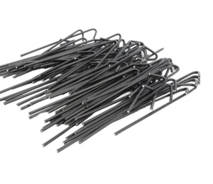 Black Aluminum Tie Wire for Chain Link Fence, 6 1/2" Long 9 Gauge (Bag of 100) - Picture 1 of 4