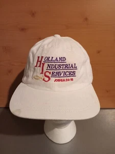Mütze Kappe HOLLAND INDUSTRIAL SERVICES Trucker Mesh Snapback weiß Vintage - Bild 1 von 3