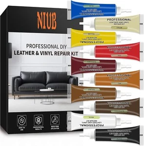 10 Colors Leather Repair Kit - Sofa and Furniture Vinyl Upholstery 10 colors - Picture 1 of 6