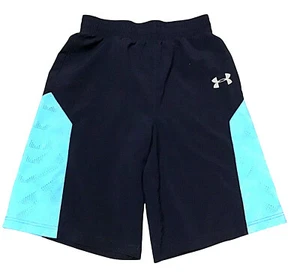 Under Armour Board Shorts Mens Size S Small Swim Trunks Navy and Aqua - Picture 1 of 5