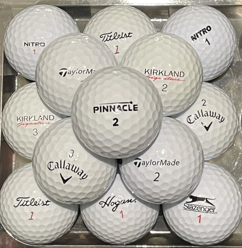 100 Lakeballs im  Premium-Markenmix AAAA  incl. Callaway/Titleist/Taylor Made - Bild 1 von 1