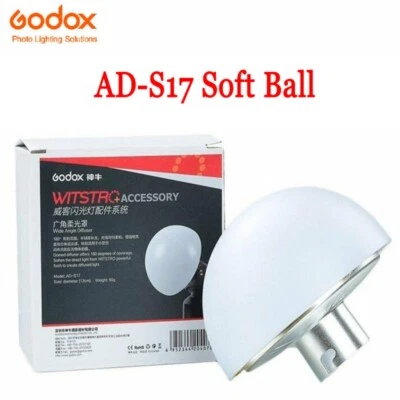 Pantalla domo difusor bola suave gran angular Godox AD-S17 para flash AD200 AD200pro Foto 1 de 4