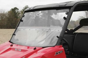 Polaris Ranger 1000 XP & Crew Folding Flip Down Full Front Windshield 2017-2025 - Picture 1 of 7
