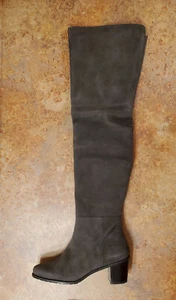 New! Stuart Weitzman 'Hitest' Over The Knee Boot Slate Gray Womens 9 B MSRP $875 - Picture 1 of 12