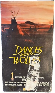 Vtg Original Factory Sealed Kevin Costner Western Classic Dances With Wolves VHS - Picture 1 of 4