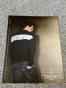 Collectable 2000's Vintage Magazine Advert Art Picture Stone Island Denims Ad - Picture 1 of 1
