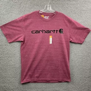 Carhartt K195 Hemd Herren Medium Rot Loose Fit Kurzarm Heavyweight Erwachsene M 3* - Bild 1 von 12