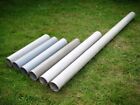 Grey Plastic Drainage/Soil Pipes, 6 Lengths: 2.08M To 0.65M, Diam: 4" (4 Inches)