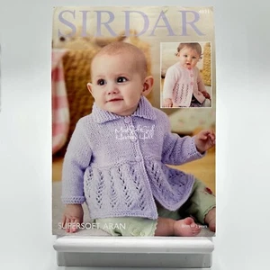Sirdar Supersoft Aran Knitting Pattern #4831 For Baby Cardigans Leaflet - Picture 1 of 1