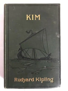 Kim By Rudyard Kipling 1901 edition Decorative Collectible Hardcover Gilded - Picture 1 of 6