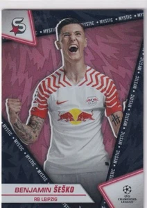 Topps UCL Super-Stars 23/24 No. 128 Benjamin Sesko Mystic Black - Picture 1 of 2