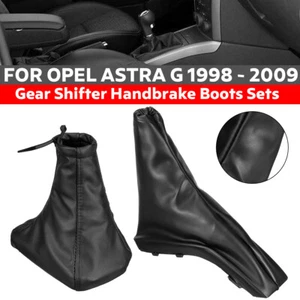 Coperchio ghetta stivale bastone cambio freno a mano in pelle pu per Opel Astra G 1998-09 - Foto 1 di 14