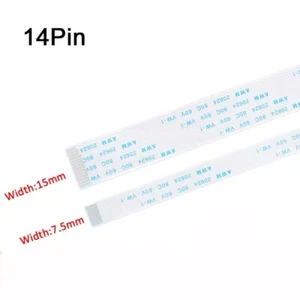 14Pin FFC Flexibles Flachkabel Flachband 0,5 / 1,0mm Raster AWM 20624 Länge 6 - 40CM - Bild 1 von 4
