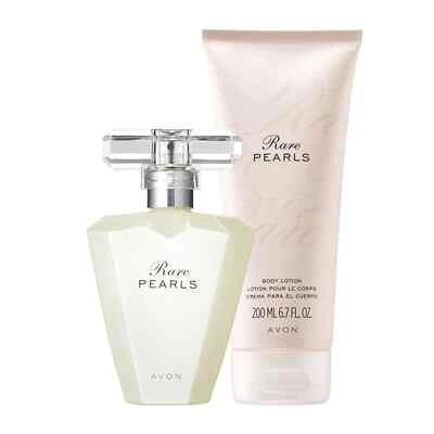 Avon RARE PEARLS Perfume Spray 1.7oz NIB & Lotion SEALED ~NEXT DAY FAST SHIPPING - Image 1 of 4