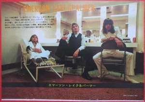 EMERSON LAKE & PALMER KEITH GREG CARL 1974 CLIPPING JAPAN MAGAZINE ML 11N - Picture 1 of 1