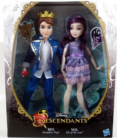 Disney Descendants Two-Pack Mal Isle of the Lost and Ben Auradon Prep Dolls #E Cover