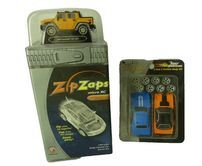 Radio Shack ZipZaps Micro RC 2004 Hummer + Fast Furious Body Kit NEW Sealed Lot - Image 1 of 4