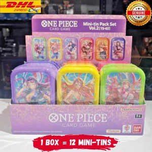 JUEGO DE CARTAS 12 Latas UNA PIEZA Vol.2 Versión Japonesa Mini Lata TS-02 Nuevo y Precintado - Imagen 1 de 9