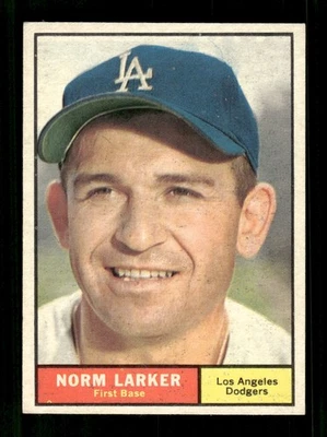 1961 Topps Set Break #130 Norm Larker EX-EX/MT *BNCARDS* - Image 1 of 2