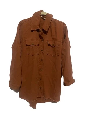 143 Story women’s button down shacket cover up long sleeve size Small - Image 1 of 4