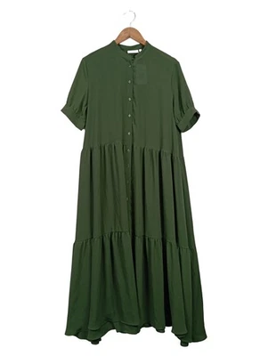 Weekday Damen Freizeitkleid Gr. 36 S Grün Casual Maxikleid - Bild 1 von 4