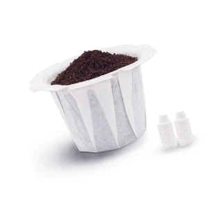 Filtros de café desechables, 100 cuentas de papel de filtro de café para cerveceras Keurig... - Imagen 1 de 6