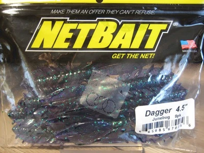 8 NetBait 4,5 «кинжал мягкий пластиковый рыболовные приманки - Junebug цвет - Изображение 1 из 4