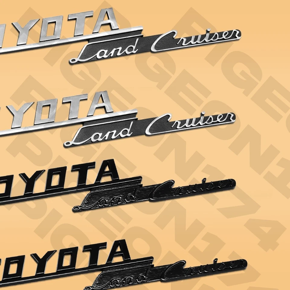 3D Fender Side Emblem For Land Cruiser Accessories 1969-1974 Badge Door Letter Foto 1 de 1