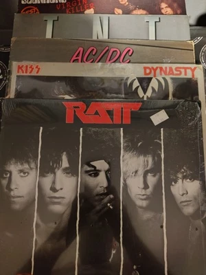 Hard Rock 70s-80s Vinyl LP LOT~RATT, AC/DC, KISS, TNT, SCORPIONS FAST S/H - Image 1 of 4