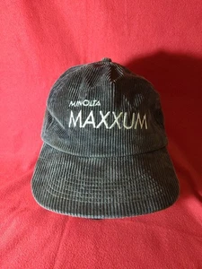Vintage Minolta Maxxum Kamera Cord Mütze Snapback Einheitsgröße Exc. Cond. - Bild 1 von 7