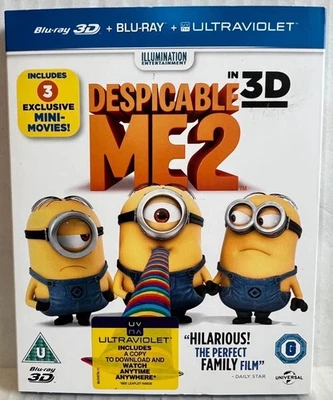 Despicable Me 2 (2013) 3D & 2D Blu-Ray with slipcover NEW (USA Compatible) - Image 1 of 2