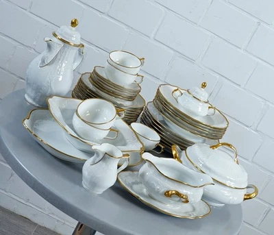 Rosenthal Germany Sanssouci blanc avec bracelet en or poli vintage années... - Photo 1/4