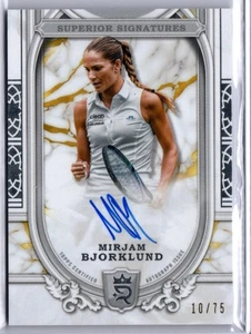 2024 Topps Royalty Tennis Superior Signatures Mirjam Bjorklund AUTO 10/75 - Picture 1 of 1